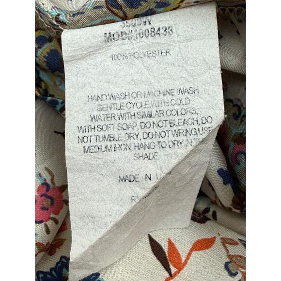 ❌SOLD❌Vintage SHASA USA paisley floral batwing mini dress - Picture 3 of 7